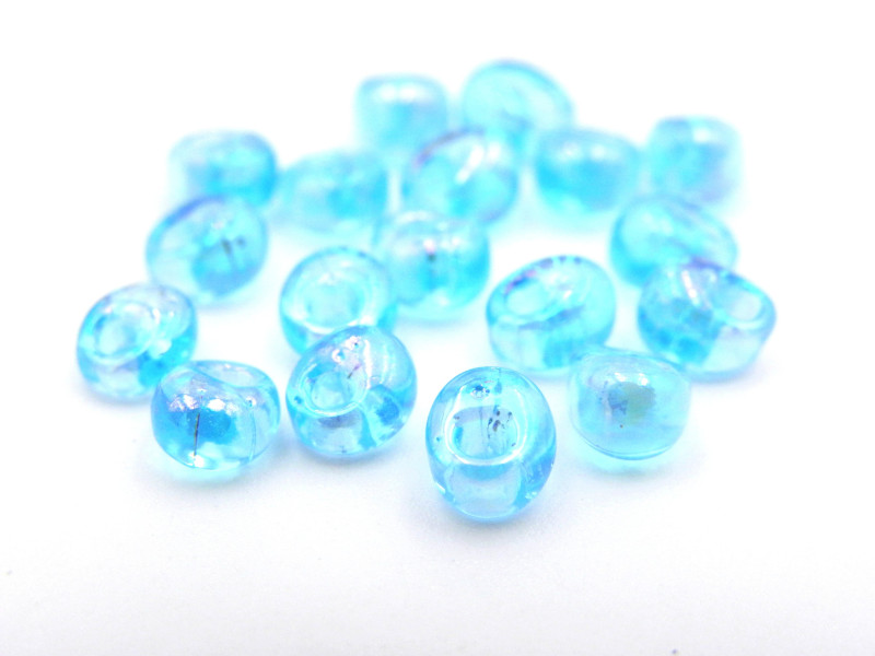10 g (ca. 115 Stück) Miyuki Magatama Perlen (7x4 mm) - Aqua AB - MA260