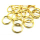 8 mm x 1 mm (18 GA) High Quality Large Jump Rings - Silver or Gold-Plated (100 Pc.)
