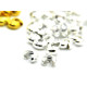 3mm Crimp Cover Perlen für Quetschperlen - Vergoldet oder versilbert (10 oder 50 Stk.)