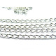 4x5.2mm Light-weight Aluminium Twist Chain with Oval Links - Silver (5 m)