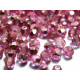 Tschechische feuerpolierte Glasschliffperlen 4 mm - Pink Metallic
