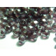 4 mm Round Faceted Fire-polished Czech Glass Beads - Amethyst lustre