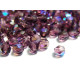 4 mm Round Faceted Fire-polished Czech Glass Beads - Amethyst AB