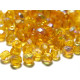 4 mm Small Round Faceted Fire-polished Czech Glass Beads - Topaz AB