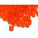4 mm Round Faceted Fire-polished Czech Glass Beads - Hyacinth Orange