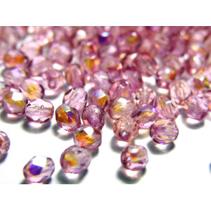 4 mm Round Faceted Fire-polished Czech Glass Beads... 4 mm Round Faceted Fire-polished Czech Glass Beads...