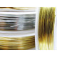 0.6 mm - 22 GA - Thin Economy Round Craft/Jewellery Wire - 5 m (5.5 Yds) - Silver or 18K Light Gold Tone 0.6 mm - 22 GA - Thin Economy Round Craft/Jewellery Wire - 5 m (5.5 Yds) - Silver or 18K Light Gold Tone