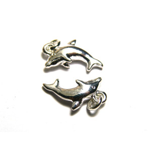 15 mm Dolphin - Alloy Charm With Open Jump Ring (2...
