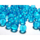 Runde Glasperlen 6 mm - Aquamarine