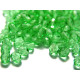 4 mm Round Faceted Fire-polished Czech Glass Beads - Light Chrysolite