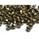 Tschechische feuerpolierte Glasschliffperlen 4 mm - Gold Bronze