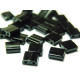 10 g  Miyuki Tila Perlen 5 x 5mm - Schwarz (401)