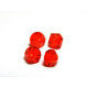 6 mm Czech MC Glass Bicone Beads - Hyacinth Orange