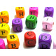 10 mm Mixed Wooden Alphabet Beads, A- Z Letter Cubes - Mixed Colours and Letters 10 mm Mixed Wooden Alphabet Beads, A- Z Letter Cubes - Mixed Colours and Letters