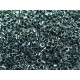 11/0 (1.6 x 1.3 mm) Miyuki Delica Seed Beads (10 g) - Lined Crystal Dark Smoke - DB 925
