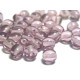 6 mm Traditional Round Czech Pressed Glass Beads - Light Amethyst