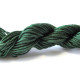 0.8 mm Nylon Macramé Cord, Braided Nylon Jewelry Cord, Shamballa Bracelet Cord - Dark Green - 28m (30 Yd)