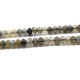 4 mm Round Flat Faceted Labradorite Rondelle Beads