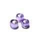6 mm (0.24 inch) Small Plastic Pony Beads - 2.5 mm Hole - Acrylic Spacer Beads - Mixed Col. Silver Lined (100 Pc.)