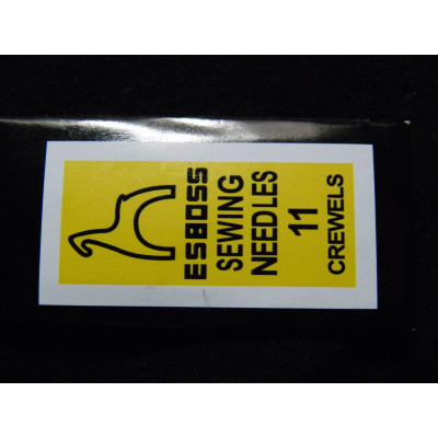 Size 11 - 0.45 mm (0.018 Inch) x 4.8 cm (1.9 inch) Fine Long Beading Needles for Beading, Stitching, Crafts (25 Pc.)