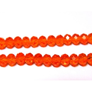 6 mm Faceted Flat Round Glass Beads (Rondelle Bead...