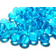 Runde Glasperlen 6 mm - Aquamarine