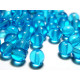 Runde Glasperlen 6 mm - Aquamarine