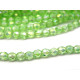 4 mm Small Round Fire-polished Glass Beads - Chrysolite Luster - 50 pc