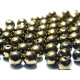 6 mm Round Czech Pressed Glass Beads - Bronze