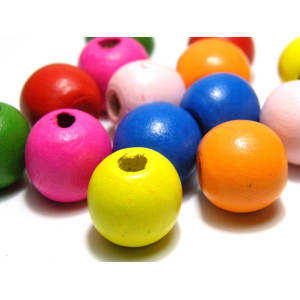 16 mm Large Round Wooden Beads, XXL Wooden Beads -... 16 mm Large Round Wooden Beads, XXL Wooden Beads -...