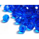 6 mm Czech MC Round Faceted Crystal Beads - Capri Blue  (10 pc)