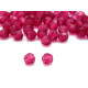 4 mm Czech MC Round Faceted Crystal Beads - Fuchsia (24 pc.)