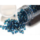 11/0 (1.6 x 1.3 mm) Miyuki Delica Japanese Seed Beads, Cylindrical Seed Beads - Blue Zircon Silver Lined Dyed - DB 608 - 7.2