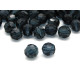 10 Stk. Tschechische Runde Facettierte Kristallperlen 6 mm - Montana Blue
