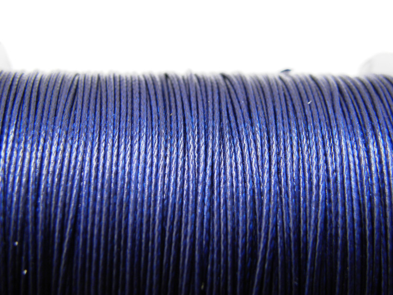 0.5 mm - 24 GA - Thin Korean Waxed Cord - 5 m (16.4 ft) - Dark blue - Jewellery Cord 0.5 mm - 24 GA - Thin Korean Waxed Cord - 5 m (16.4 ft) - Dark blue - Jewellery Cord