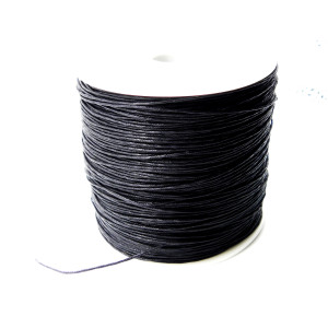 0.8 mm Round Waxed Cotton Cord for Jewellery-Makin...