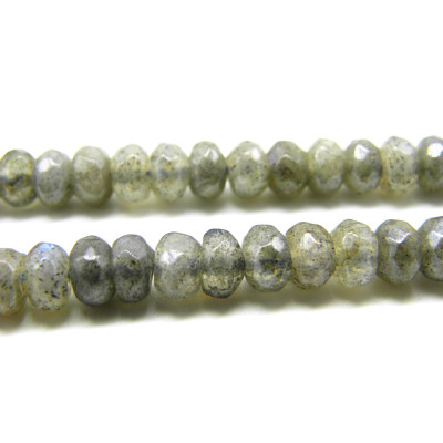 Facettierte Labradorit Brioletteperlen 6 mm