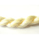 28 m (30 Yd) Nylon Macramé Cord, Macrame Jewelry Cord, Braided Nylon Yarn for Shamballa Bracelets - 0.8 mm - Cream