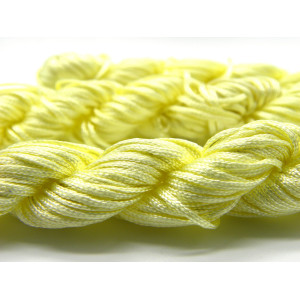 28m (30 Yd) Nylon Macramé Cord 1mm Light Yellow Ma...