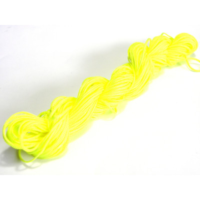 28m (30 Yd) Nylon Macramé Cord, Macrame Jewelry Cord, Braided Nylon Corf for Shamballa Bracelets - 0.8 mm - Neon Yellow 28m (30 Yd) Nylon Macramé Cord, Macrame Jewelry Cord, Braided Nylon Corf for Shamballa Bracelets - 0.8 mm - Neon Yellow