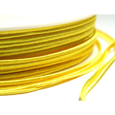 1x 3m Soutache 3 mm Zitronengelb