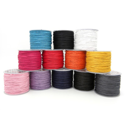 1 mm Thick Waxed Cotton Cord - 3 m (3.3 Yd) - Jewelry Cord (1 bundle) - Colour choice