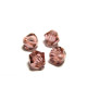 Tschechische Kristalldoppelkegel Perlen 6 mm - French Rose