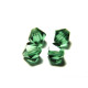 6 mm Czech MC Faceted Glass Bicone Beads - Tourmaline Green