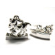 15 mm Rocking Horse Metal Alloy Charm With Jump Ring - Silver Plated - 2 pc