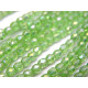 4 mm Small Round Fire-polished Glass Beads - Chrysolite Luster - 50 pc