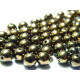6 mm Round Czech Pressed Glass Beads - Bronze
