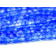 4 mm Round Faceted Fire-polished Czech Glass Beads -  Surf Up Blue/Crystal (50 pc.)