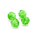 4 mm Czech MC Round Faceted Crystal Beads - Peridot Green (20 pc.)