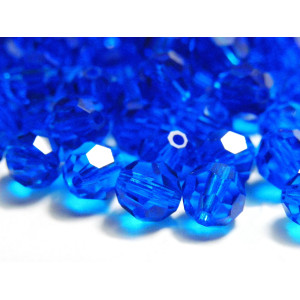 6 mm Czech MC Round Faceted Crystal Beads - Capri ...